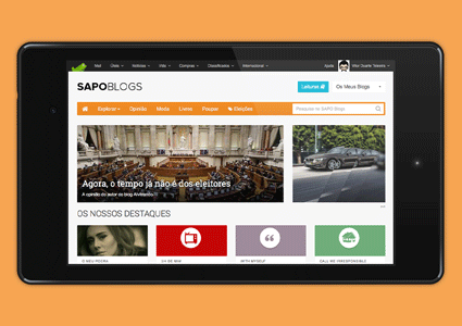 SAPO Blogs screenshot